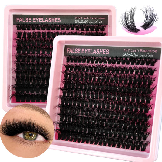 Fluffy Glam Lash Clusters